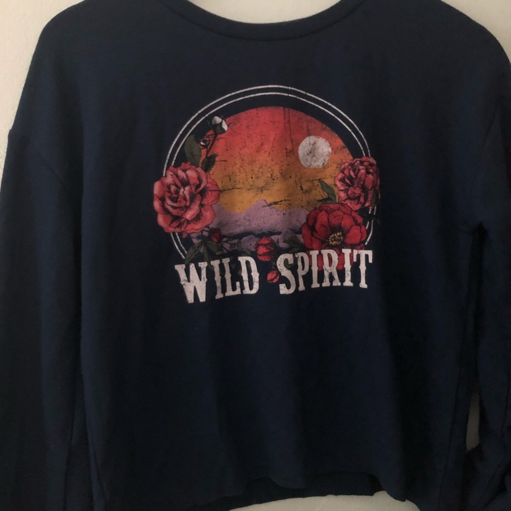 Blue long sleeve shirt